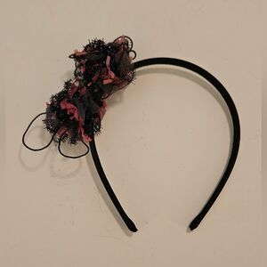 Fashion Headband - Black Pink - Glam 80s 90s Style